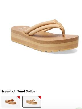 Sanuk Yoga Puff Platform Flip Flop Sandals
